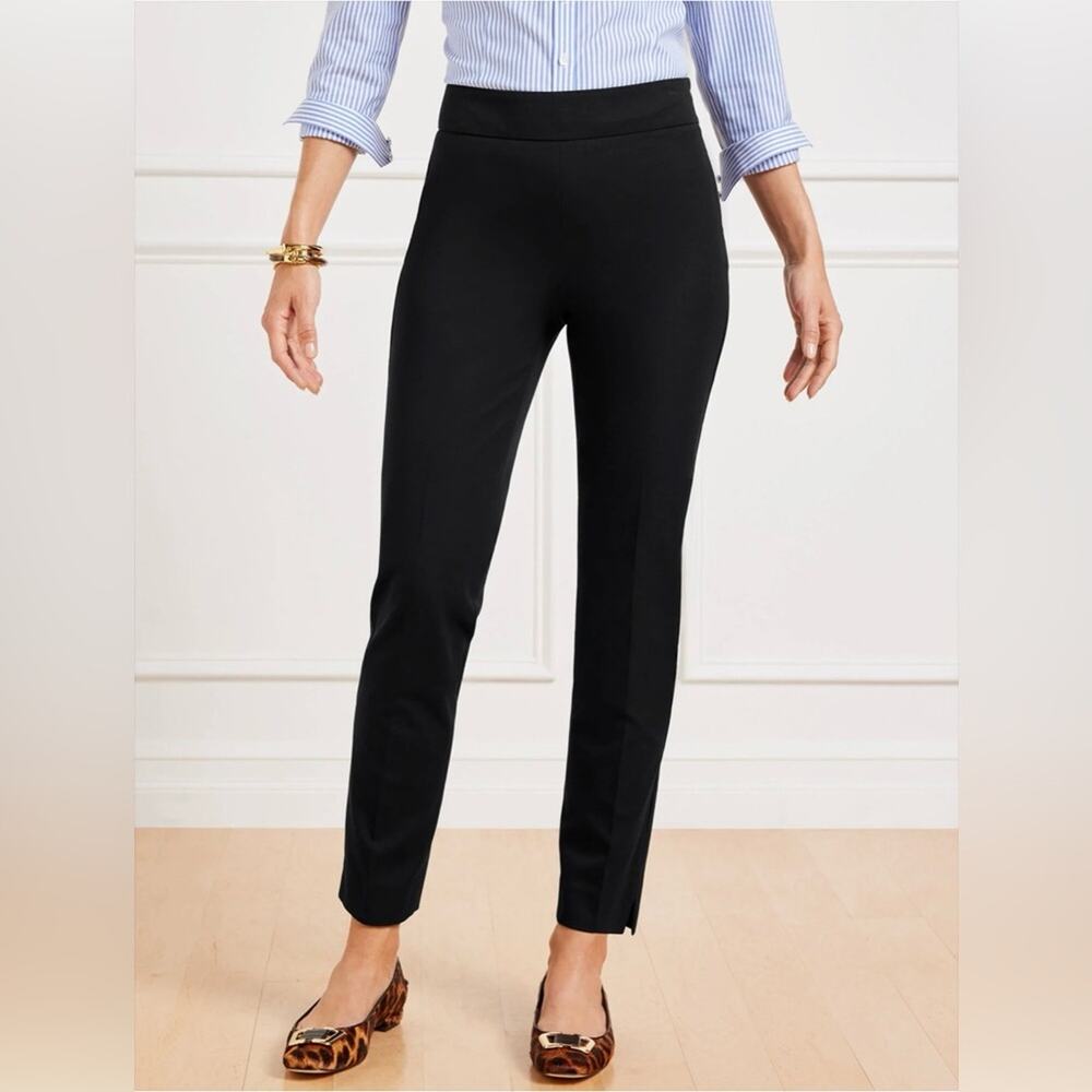 TALBOTS CHATHAM SLIM ANKLE PANTS - CURVY FIT - Size Sixteen NAVY plus